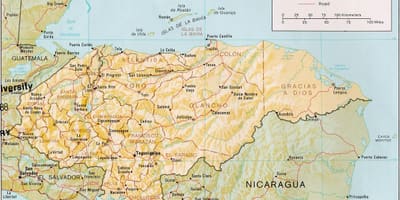 Roatan جزایر خلیج هندوراس نقشه