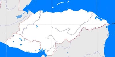 هندوراس نقشه خالی
