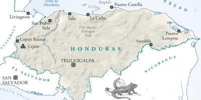 نقشه از la ceiba, هندوراس