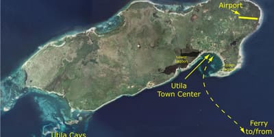 نقشه utila هندوراس
