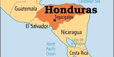 هندوراس سرمایه نقشه